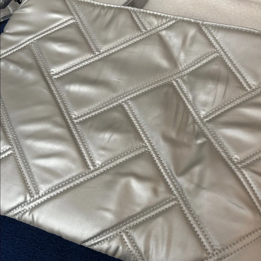 Lug Silver Crossbody Bag